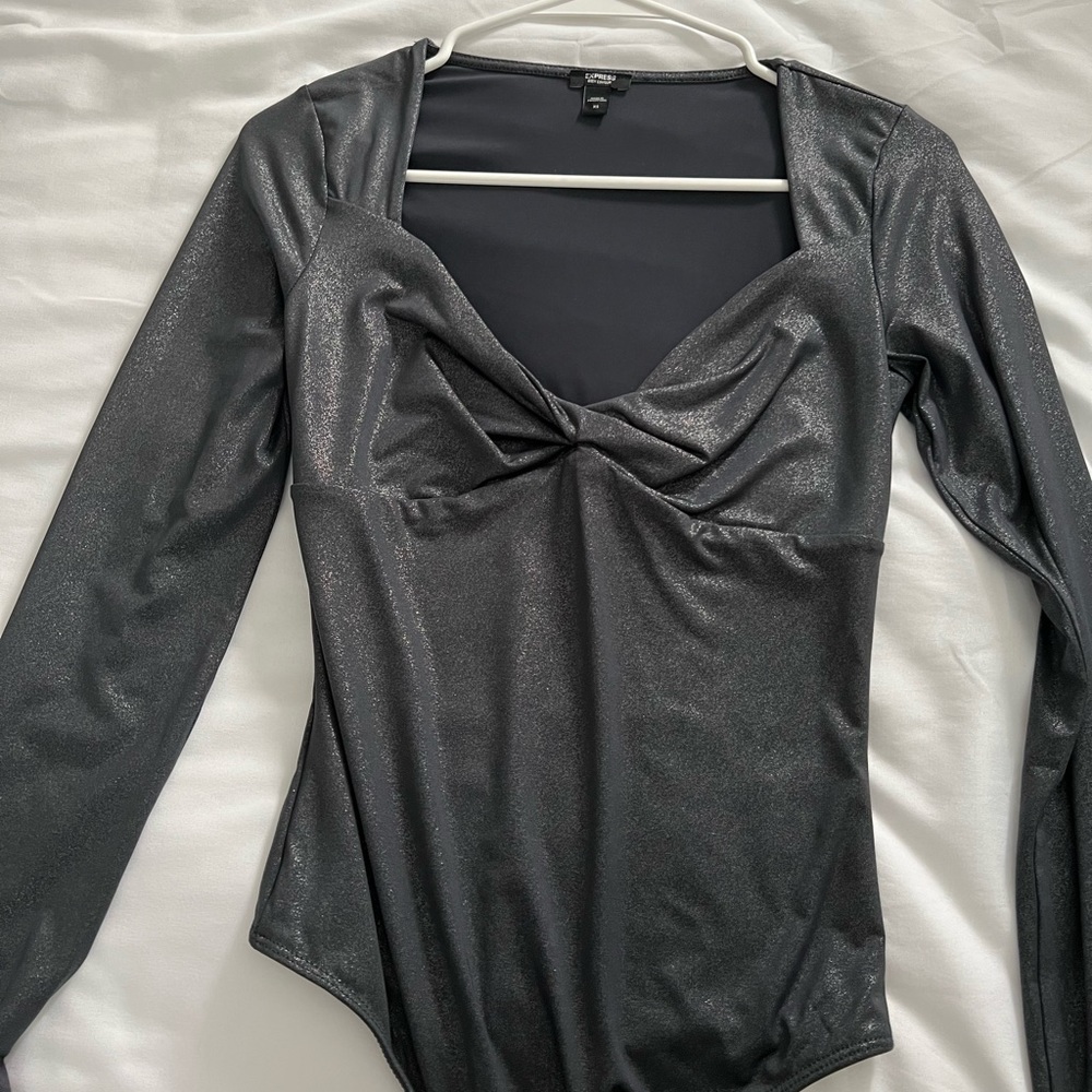 Express metallic bodysuit - NWOT